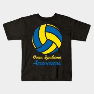 Down Syndrome Awareness Volleyball Kids T-Shirt